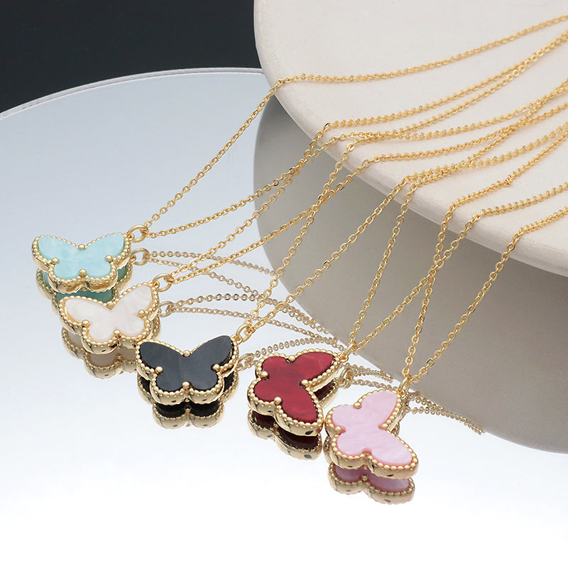 Customized New Factory Newest Wholesale Fashion Shell Pendant Gold Plated Chain Jewelry Brass Chain Necklace