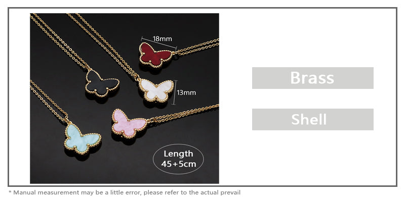 Customized New Factory Newest Wholesale Fashion Shell Pendant Gold Plated Chain Jewelry Brass Chain Necklace
