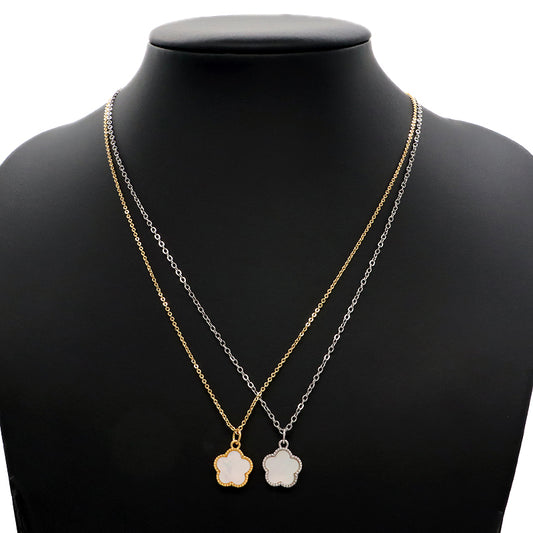 Custom New Manufacture Factory Shell  Pendant Jewelry Gold Plated Stainless Steel Chain Natural Shell Pendant For Necklace