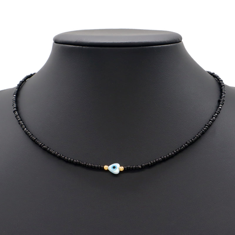 Handmade OEM Newest Custom Wholesale Fashion Gold Plated Shell Charm Jewelry Gift Seed Beads Necklace Necklace