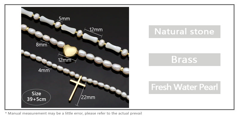 Wholesale Newest Design Necklace Jewelry Women Gold plated Brass Gold Plated Natural Stone Natural Fresh Water Pearl Necklace