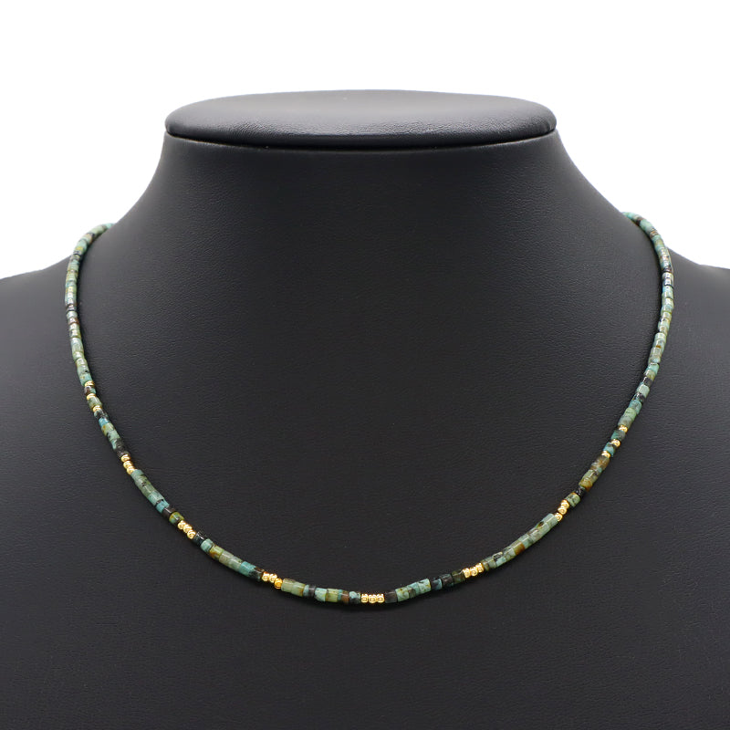 Handmade Natural Stone Beads Necklace Jewelry