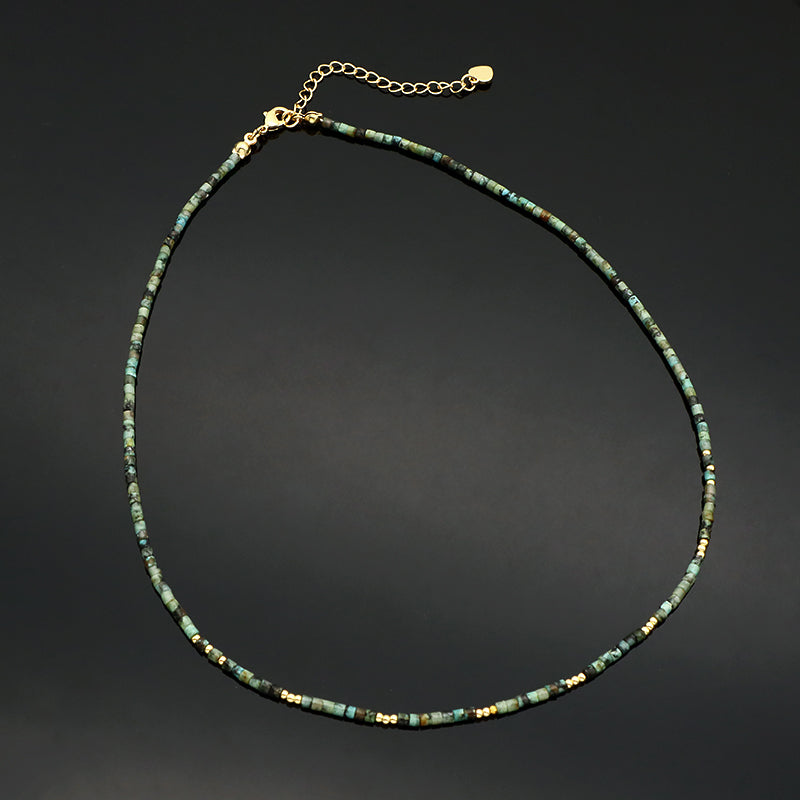 Handmade Natural Stone Beads Necklace Jewelry