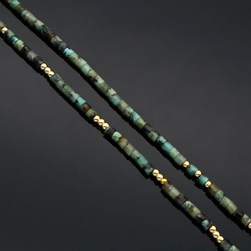 Handmade Natural Stone Beads Necklace Jewelry
