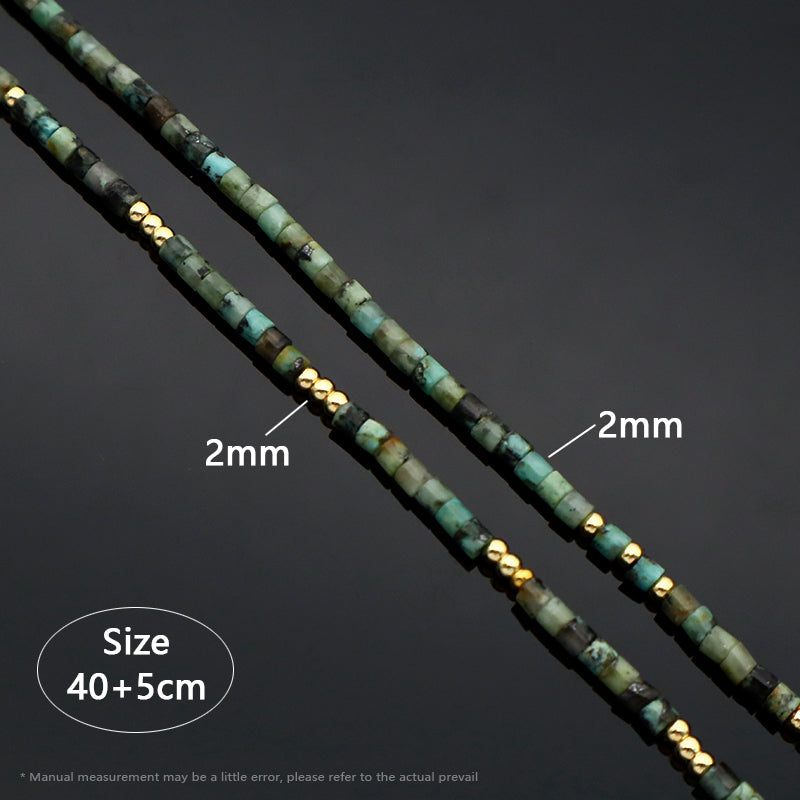 Handmade Natural Stone Beads Necklace Jewelry