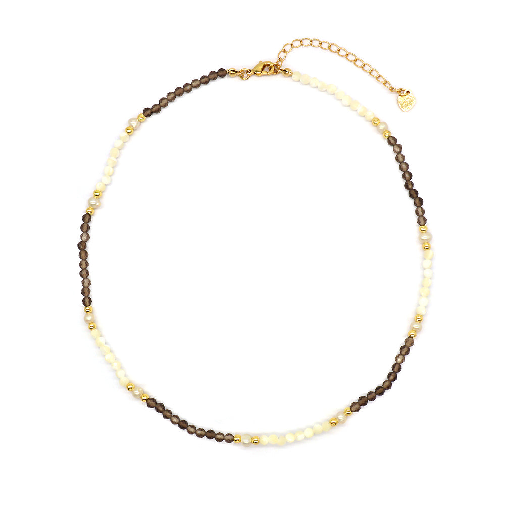 Natural Stone Fresh Water Pearl Handmade Necklace