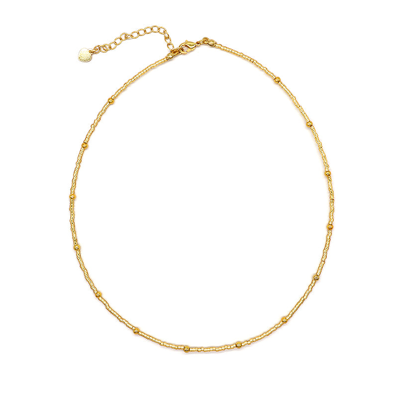 Custom Colorful Miyuki Beads Natural Freshwater Pearl Necklace