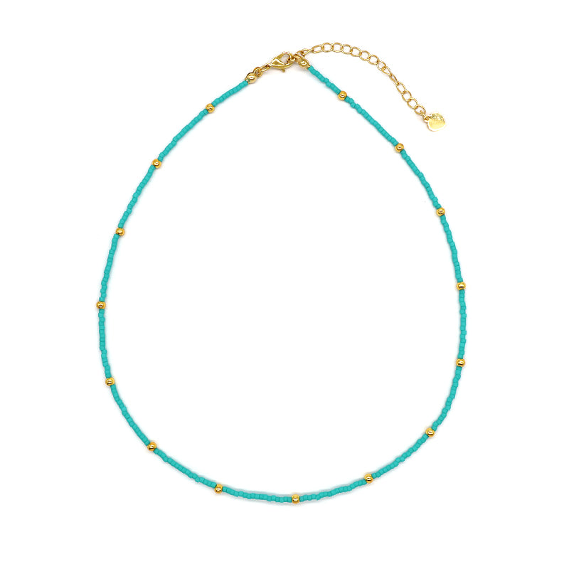 Custom Colorful Miyuki Beads Natural Freshwater Pearl Necklace