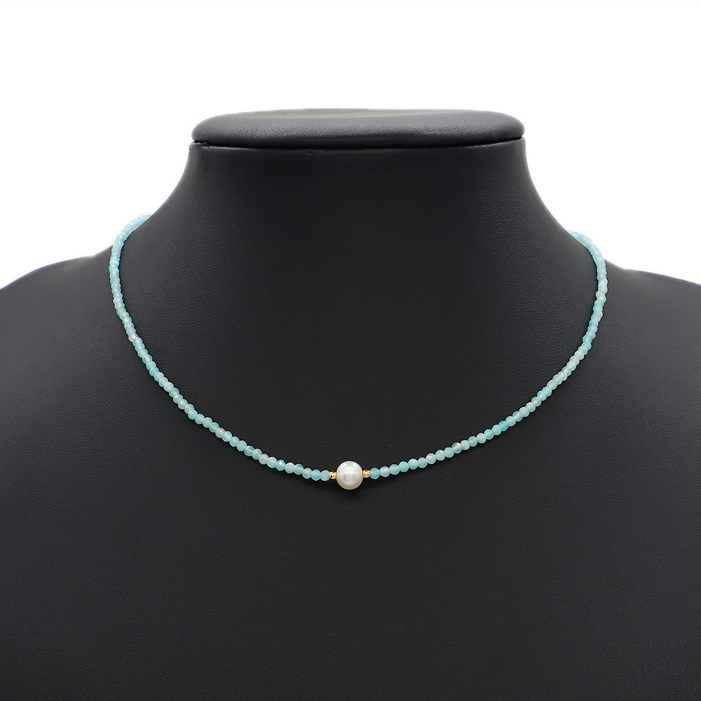 Colorful Natural Stone Beads Handmade Necklace