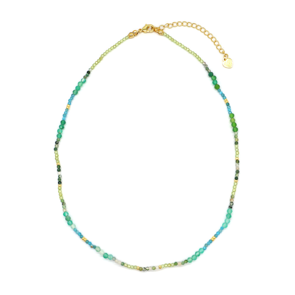 Colorful Natural Stone Beads Handmade Necklace