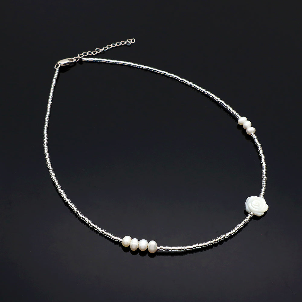 Custom Shell Charms Miyuki Natural Stone Beads Handmade Necklace