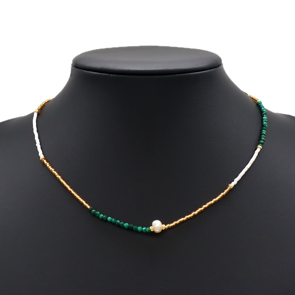 Custom Colorful Miyuki Natural Stone Beads Handmade Necklace