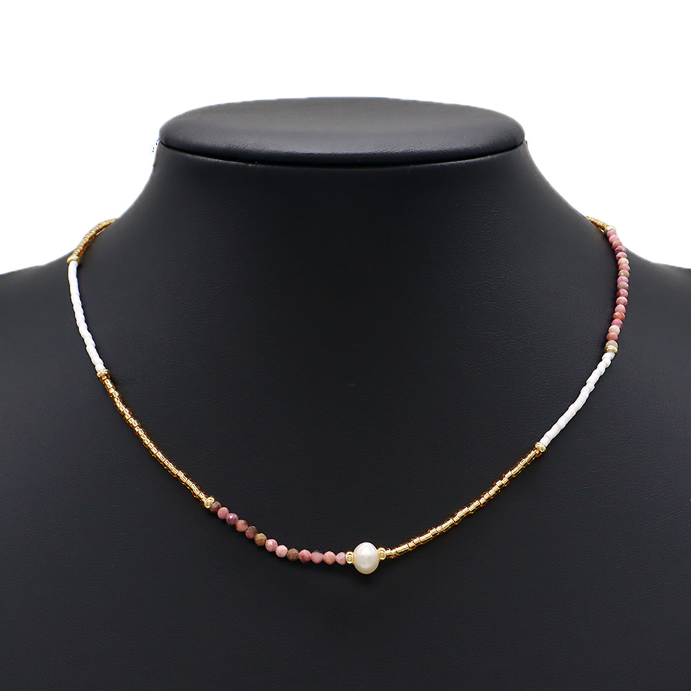 Custom Colorful Miyuki Natural Stone Beads Handmade Necklace