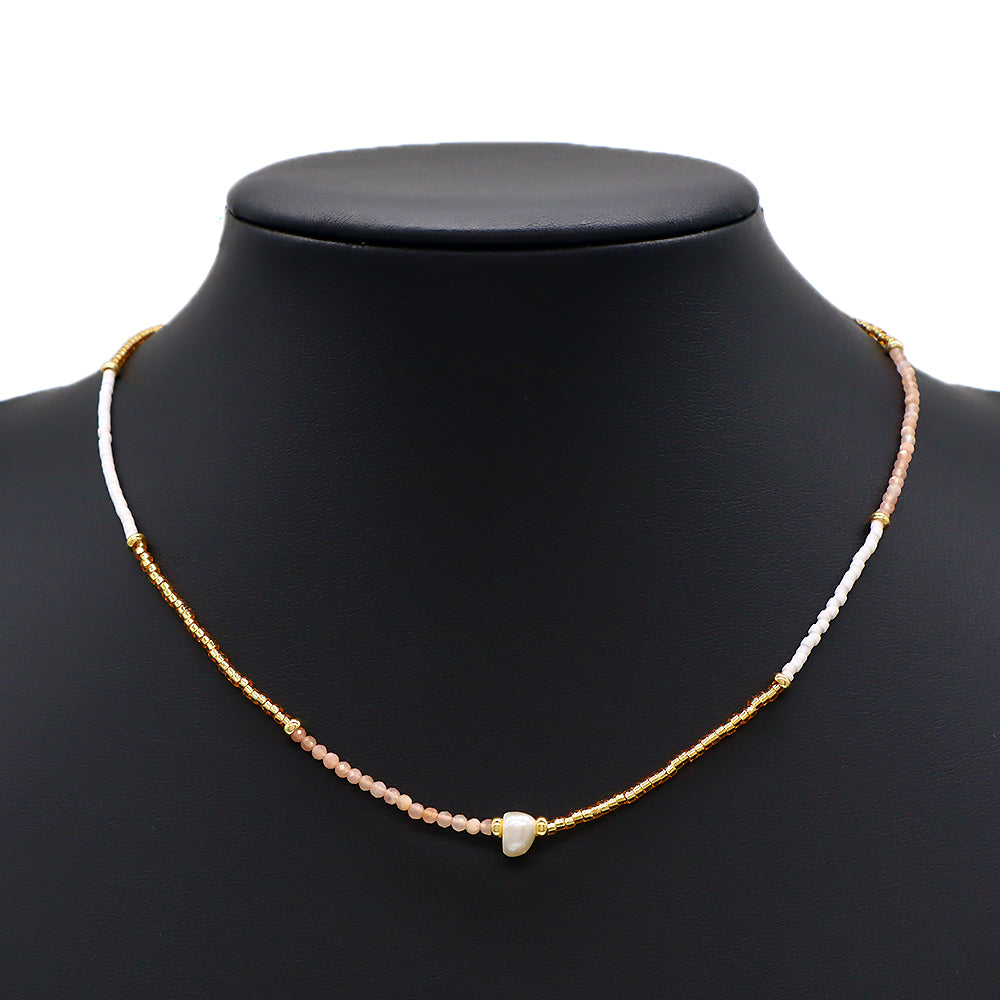 Custom Colorful Miyuki Natural Stone Beads Handmade Necklace