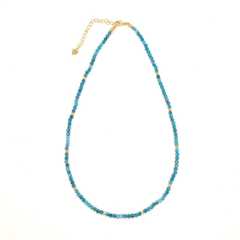 Handmade Custom Natural Stone Beads 925 Sterling Silver Jewelry Necklace