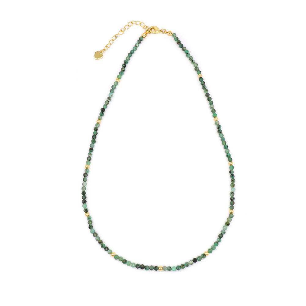 Handmade Custom Natural Stone Beads 925 Sterling Silver Jewelry Necklace