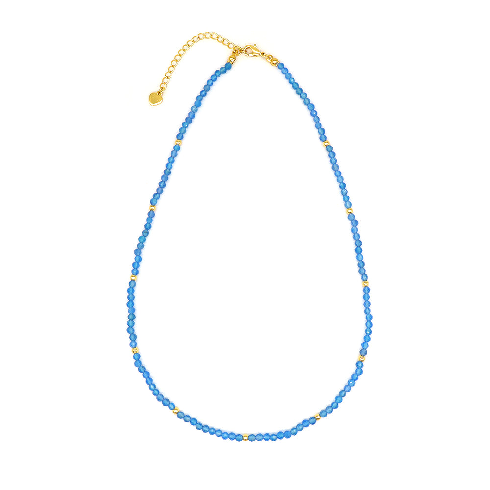 Handmade Custom Natural Stone Beads 925 Sterling Silver Jewelry Necklace