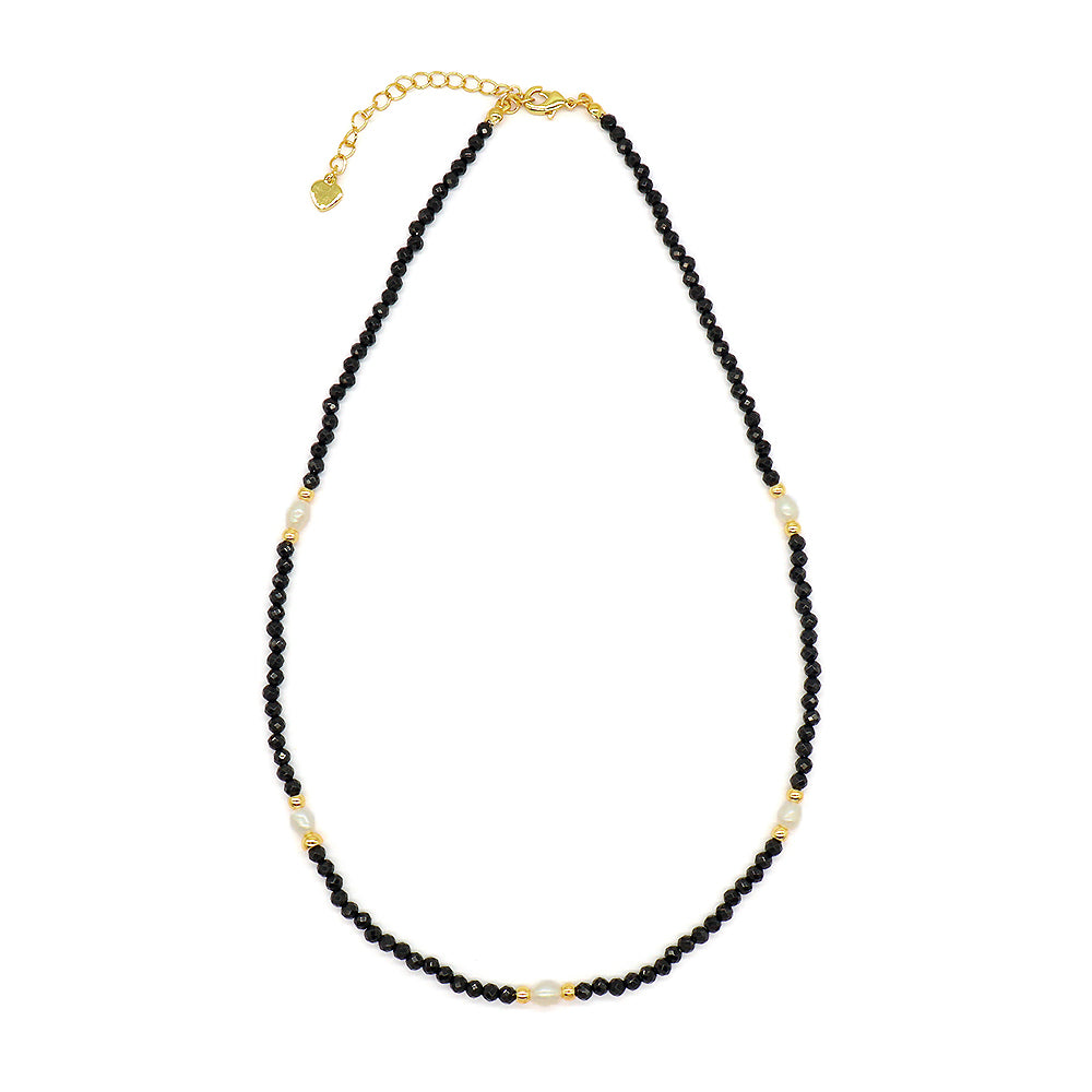 Handmade Custom Natural Stone Beads Fresh Water Pearl Jewelry Necklace