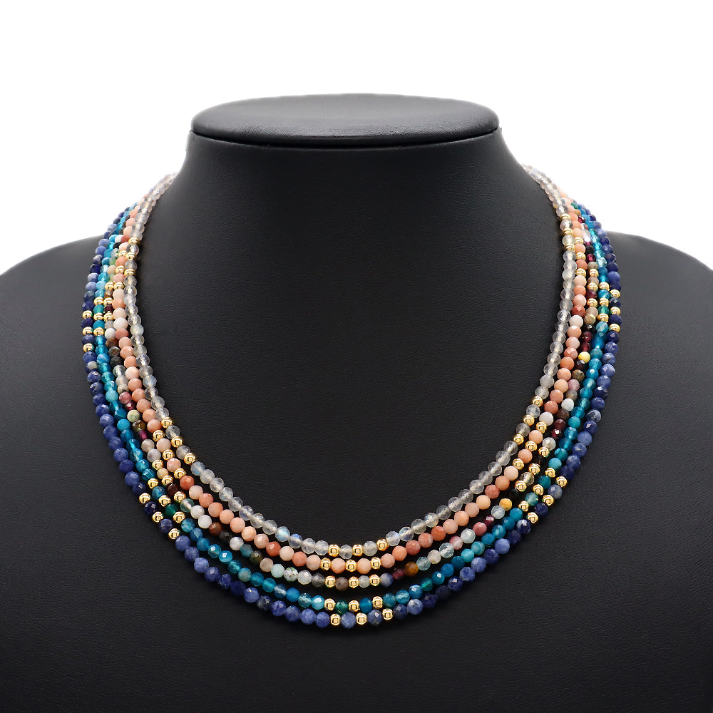 Handmade Custom Natural Stone Beads Jewelry Necklace