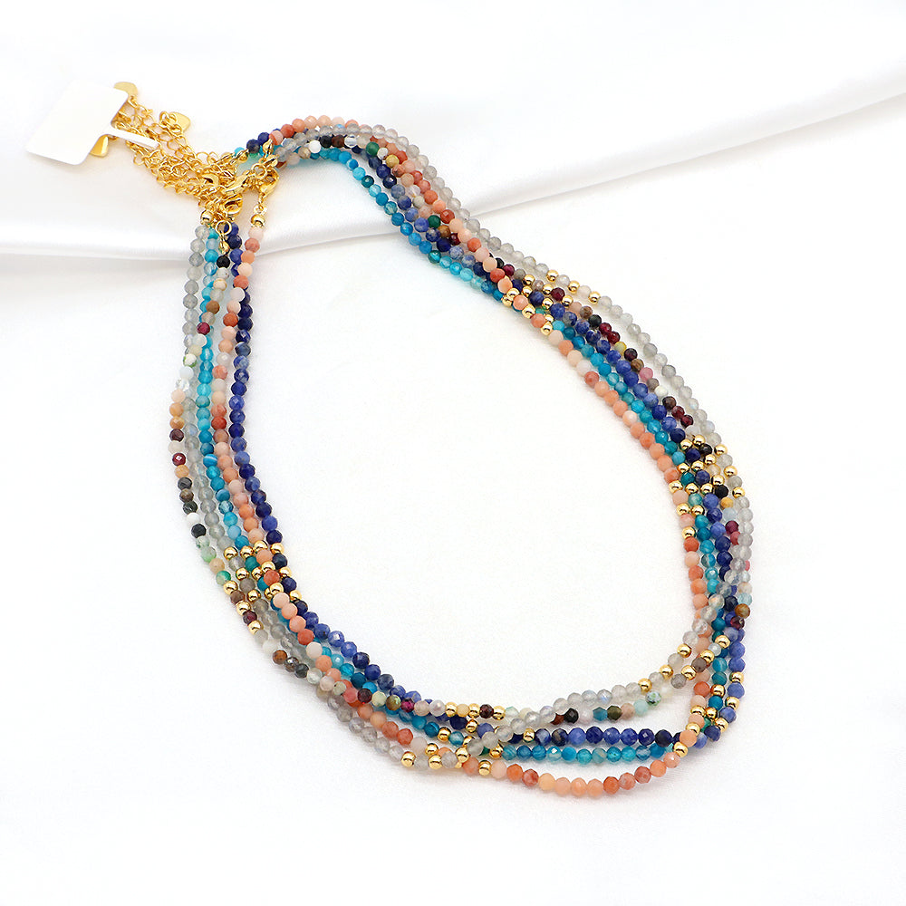 Handmade Custom Natural Stone Beads Jewelry Necklace