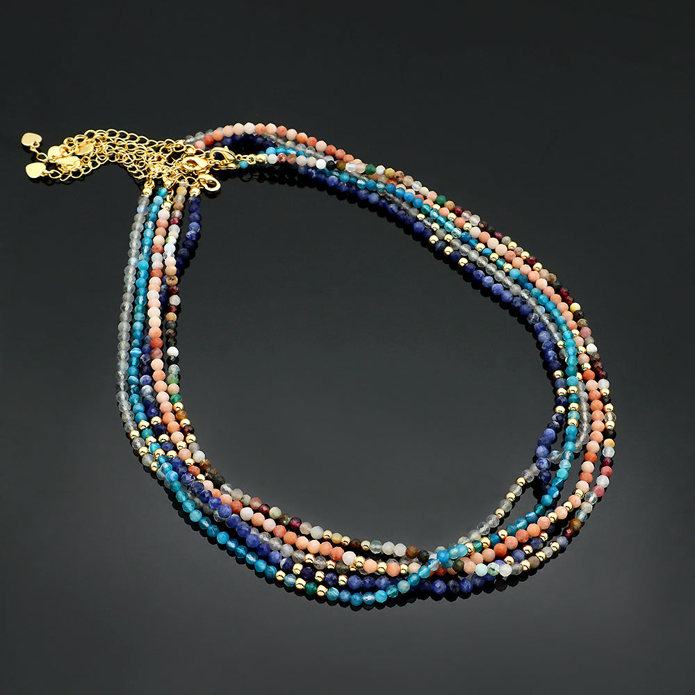 Handmade Custom Natural Stone Beads Jewelry Necklace