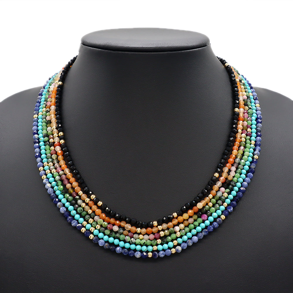 Handmade Custom Natural Stone Beads Jewelry Necklace