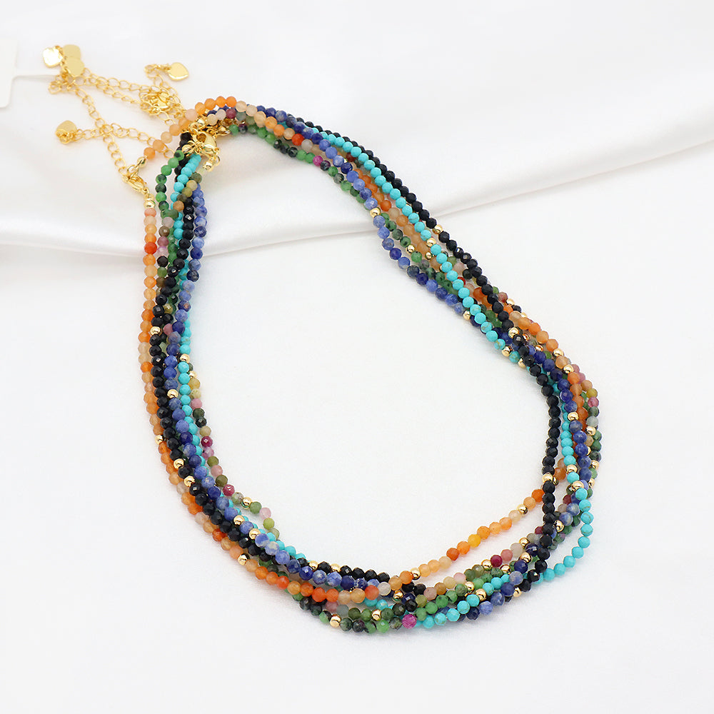 Handmade Custom Natural Stone Beads Jewelry Necklace