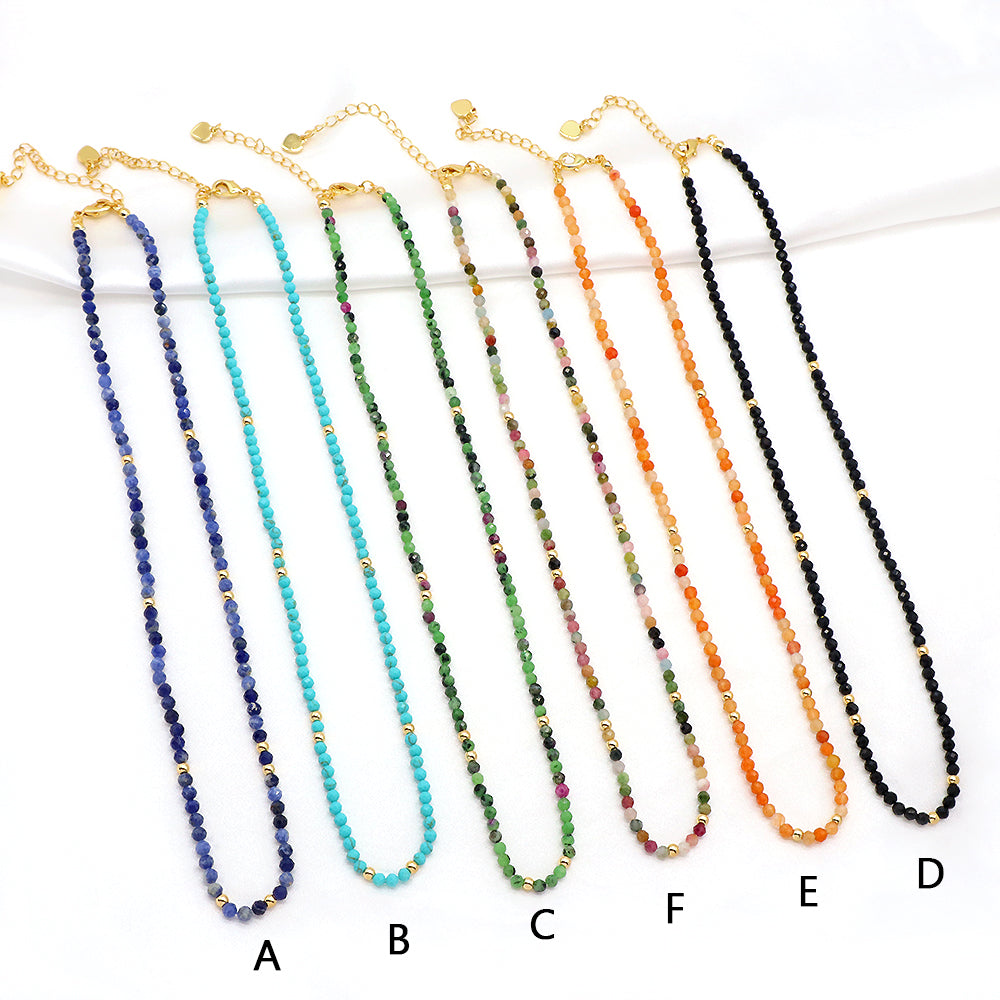 Handmade Custom Natural Stone Beads Jewelry Necklace