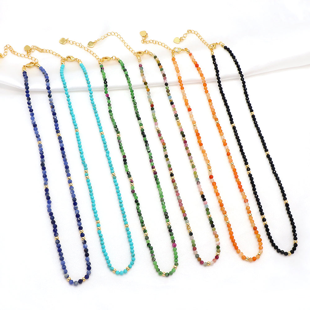 Handmade Custom Natural Stone Beads Jewelry Necklace