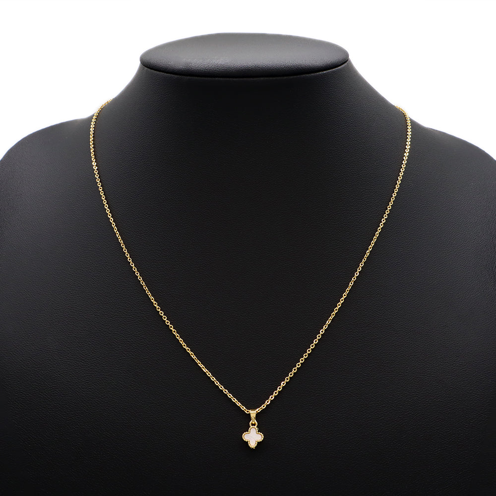 Handmade Custom Brass Natural Stone 7mm Charm Necklace