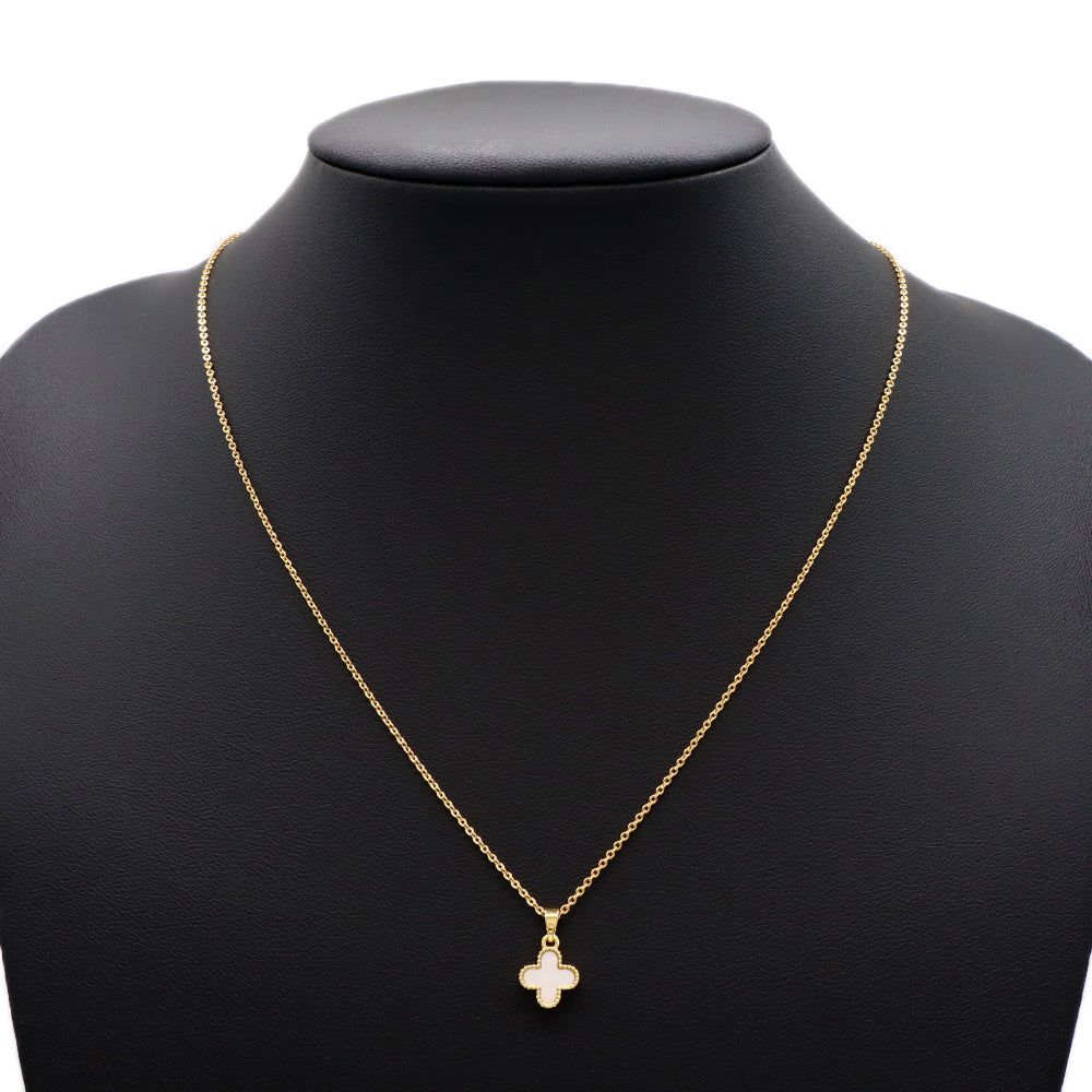 Handmade Custom Brass Natural Stone 9mm Charm Necklace
