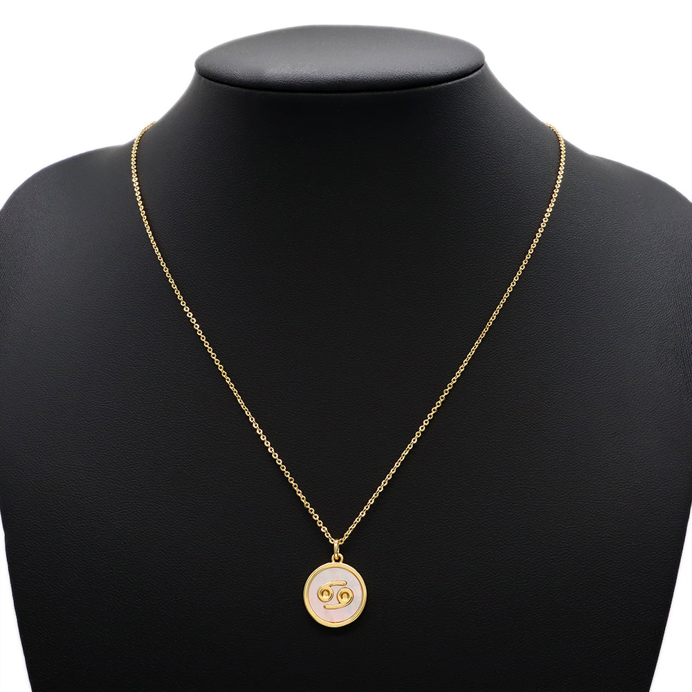 Handmade Custom Brass With Shell Pendant Necklace With Chain Necklace