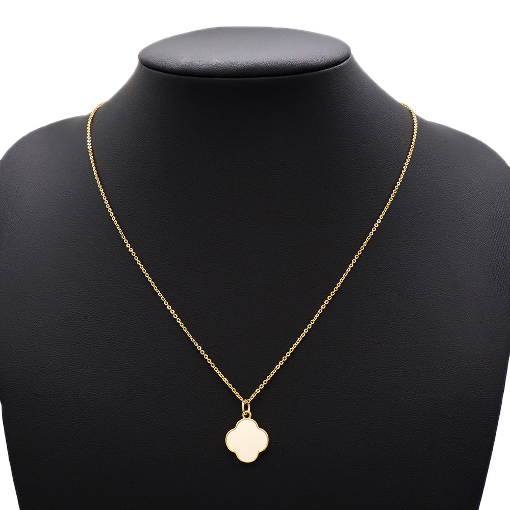 Handmade Custom Brass With Enamel Pendant Necklace With Chain Necklace