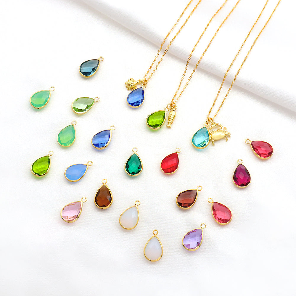 Handmade Custom Glass Crystal Pendant Necklace