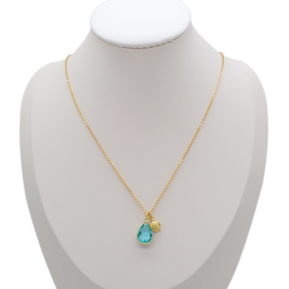 Handmade Custom Glass Crystal Pendant Necklace