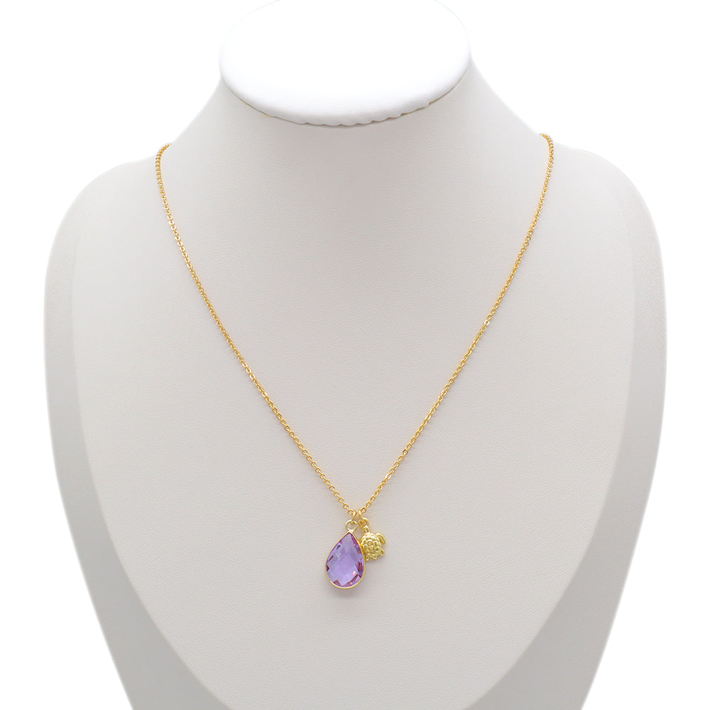 Handmade Custom Glass Crystal Pendant Necklace