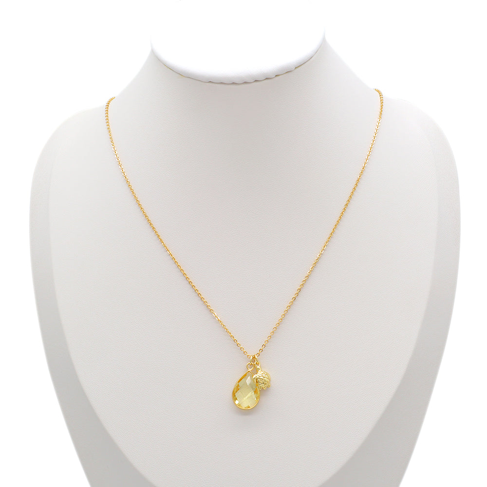 Handmade Custom Glass Crystal Pendant Necklace