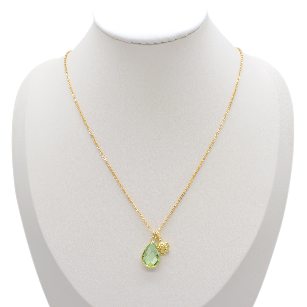 Handmade Custom Glass Crystal Pendant Necklace