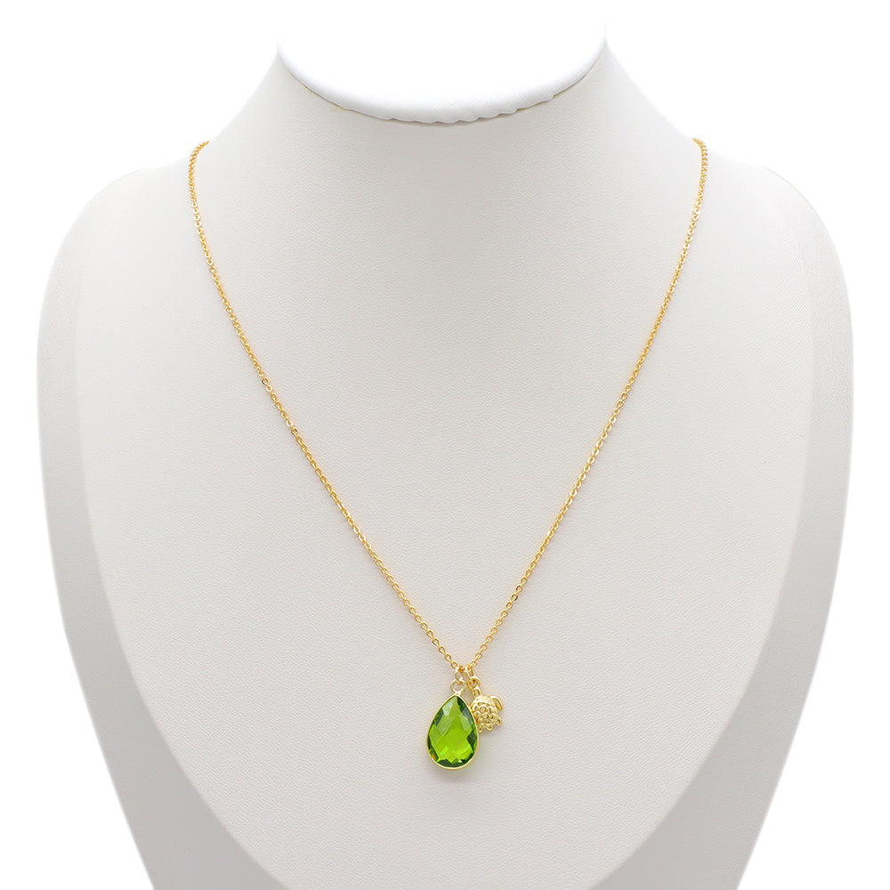 Handmade Custom Glass Crystal Pendant Necklace