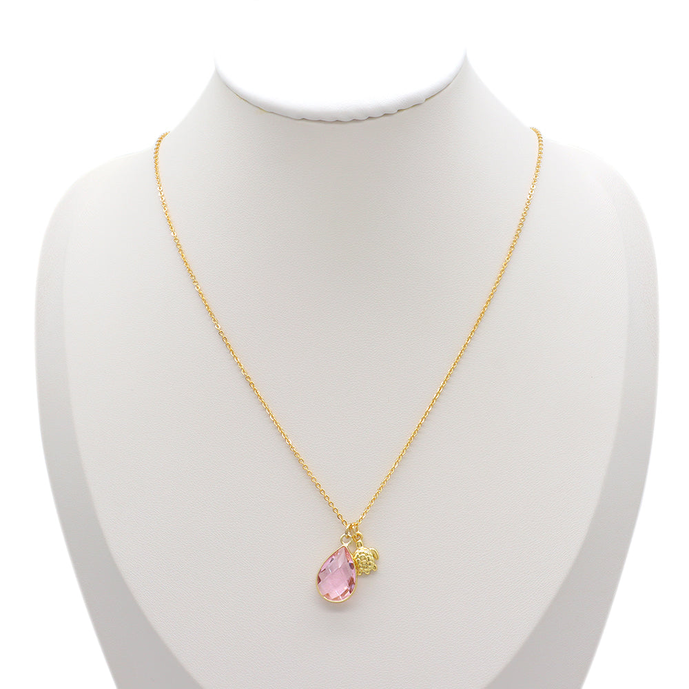 Handmade Custom Glass Crystal Pendant Necklace