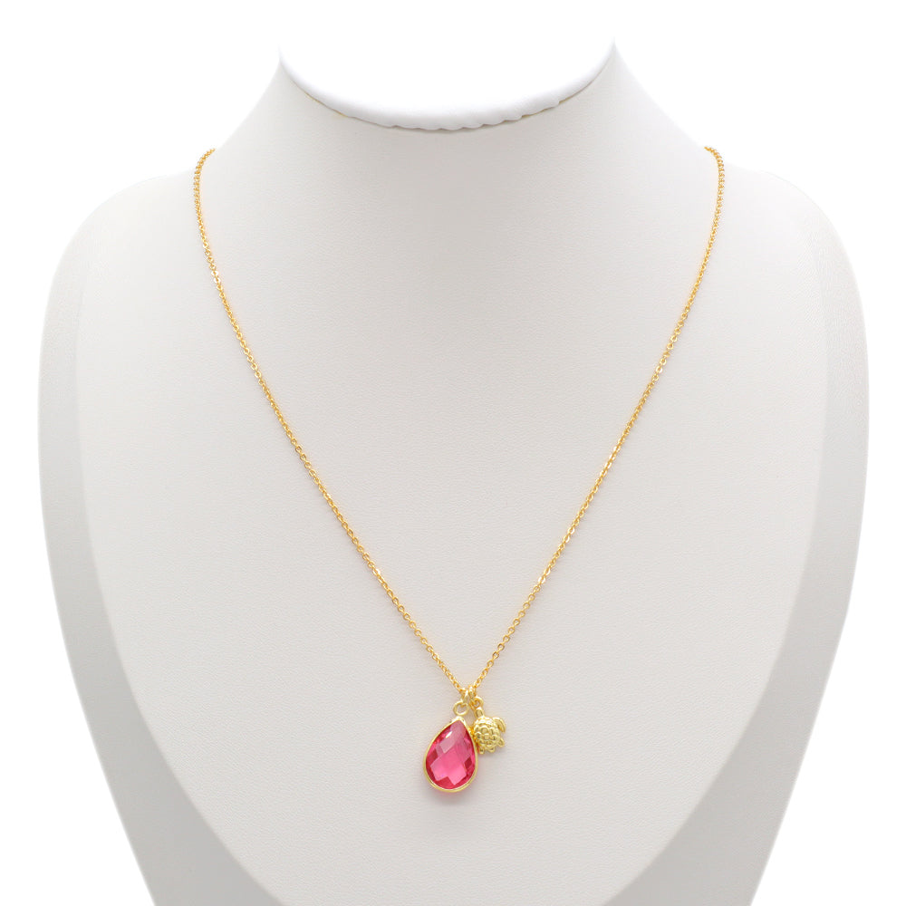 Handmade Custom Glass Crystal Pendant Necklace