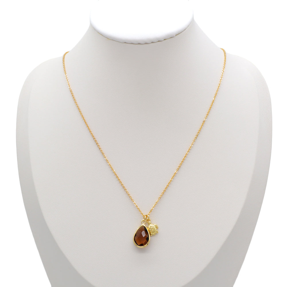 Handmade Custom Glass Crystal Pendant Necklace