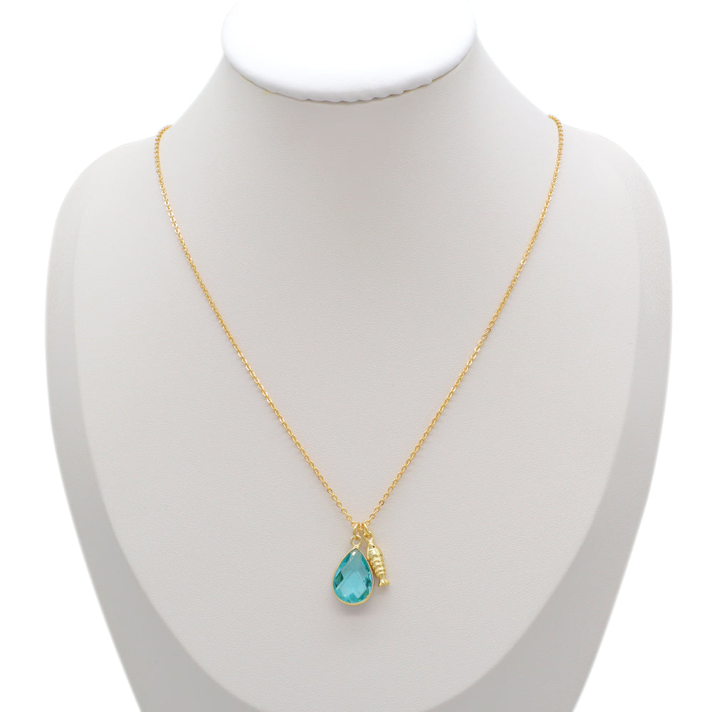 Handmade Custom Glass Crystal Pendant Necklace