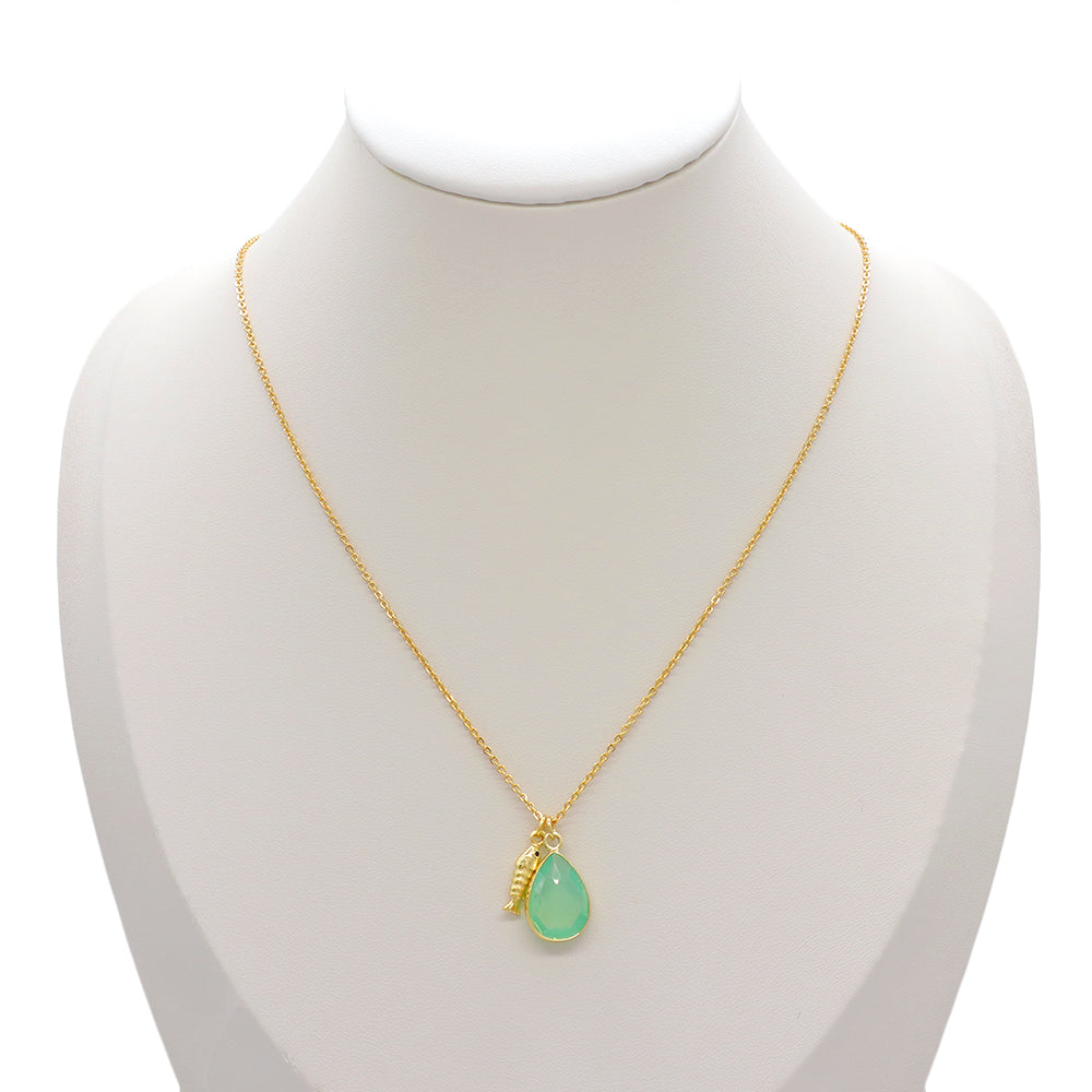 Handmade Custom Glass Crystal Pendant Necklace