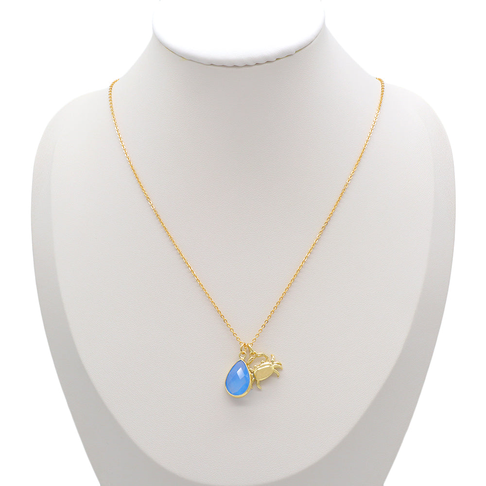 Handmade Custom Glass Crystal Pendant Necklace