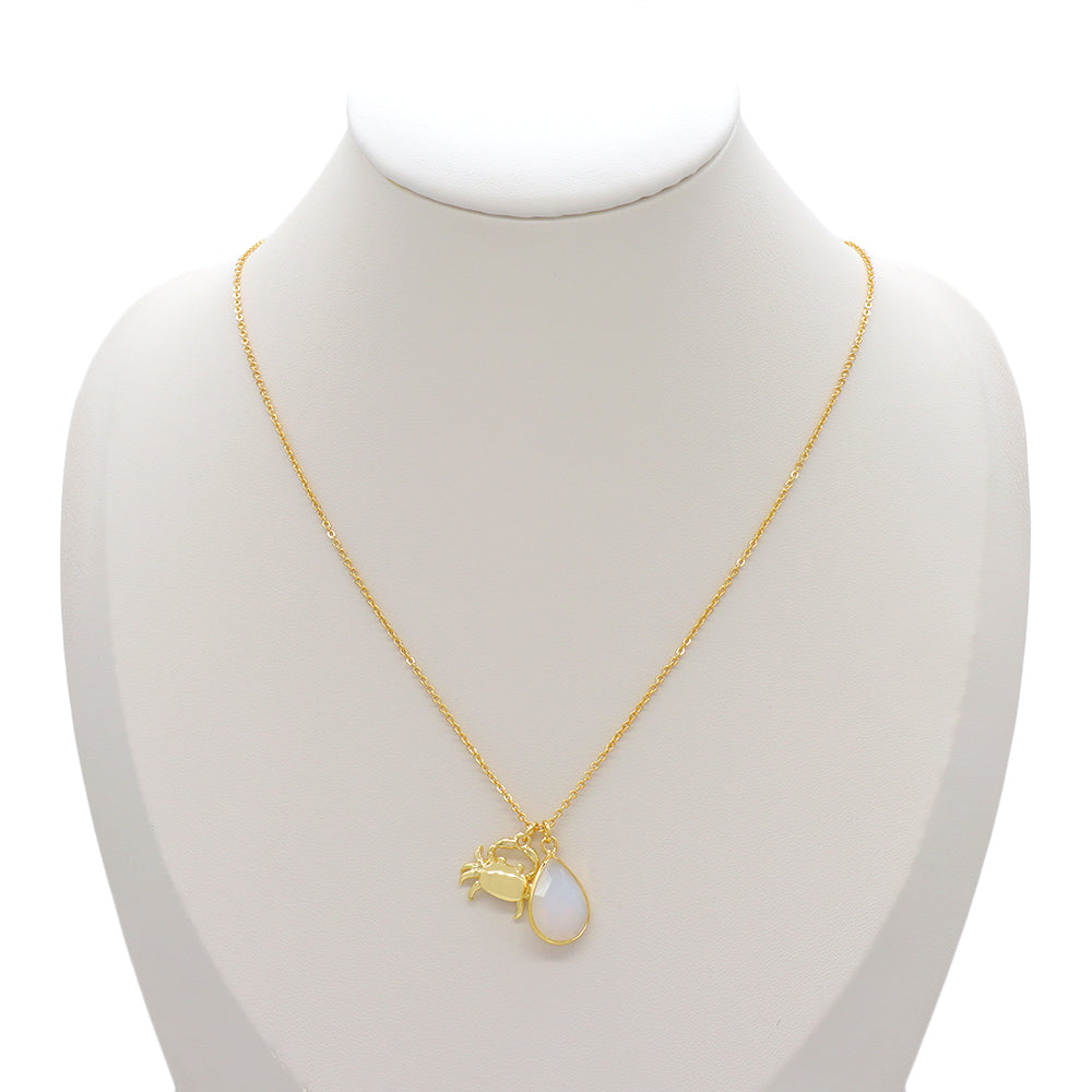 Handmade Custom Glass Crystal Pendant Necklace