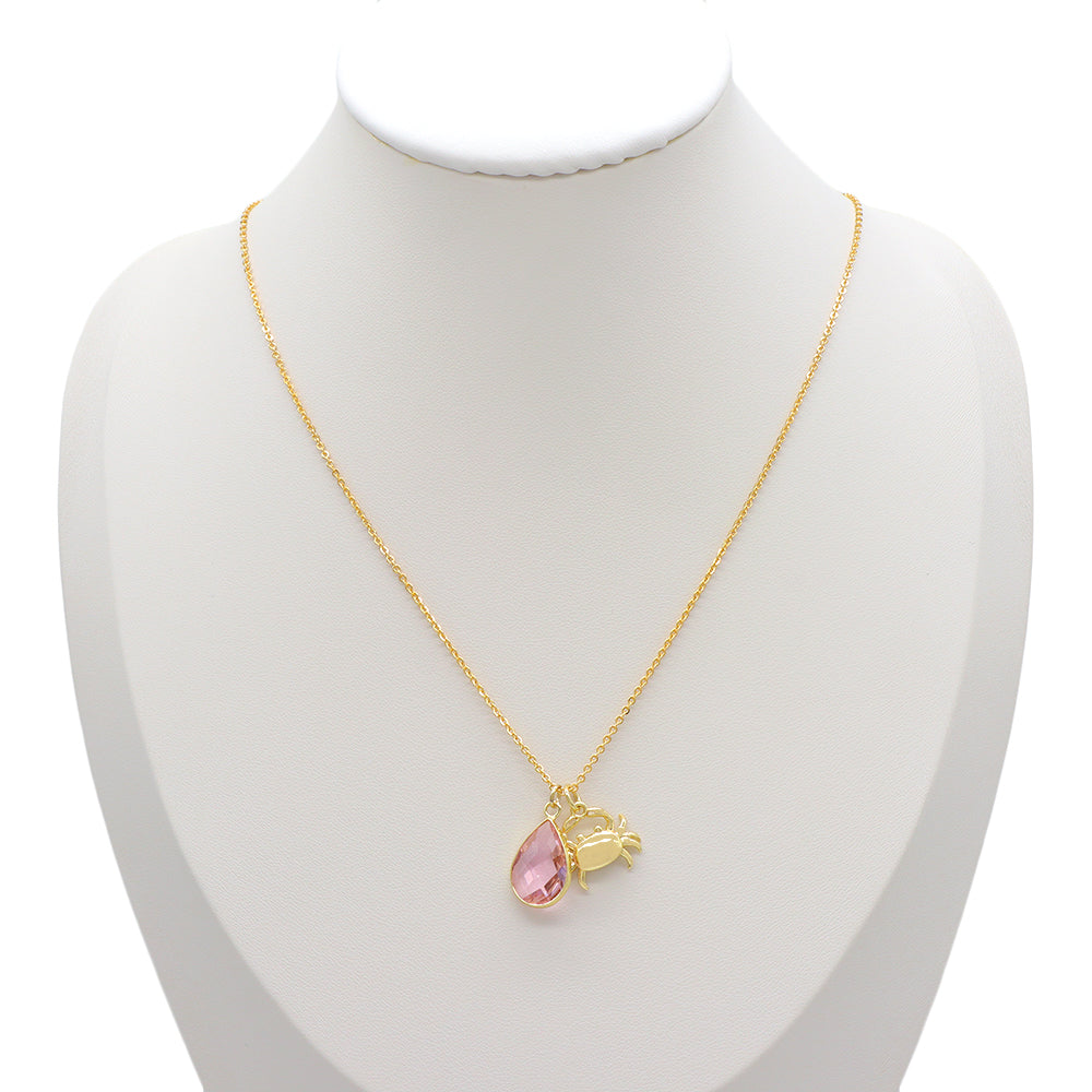 Handmade Custom Glass Crystal Pendant Necklace