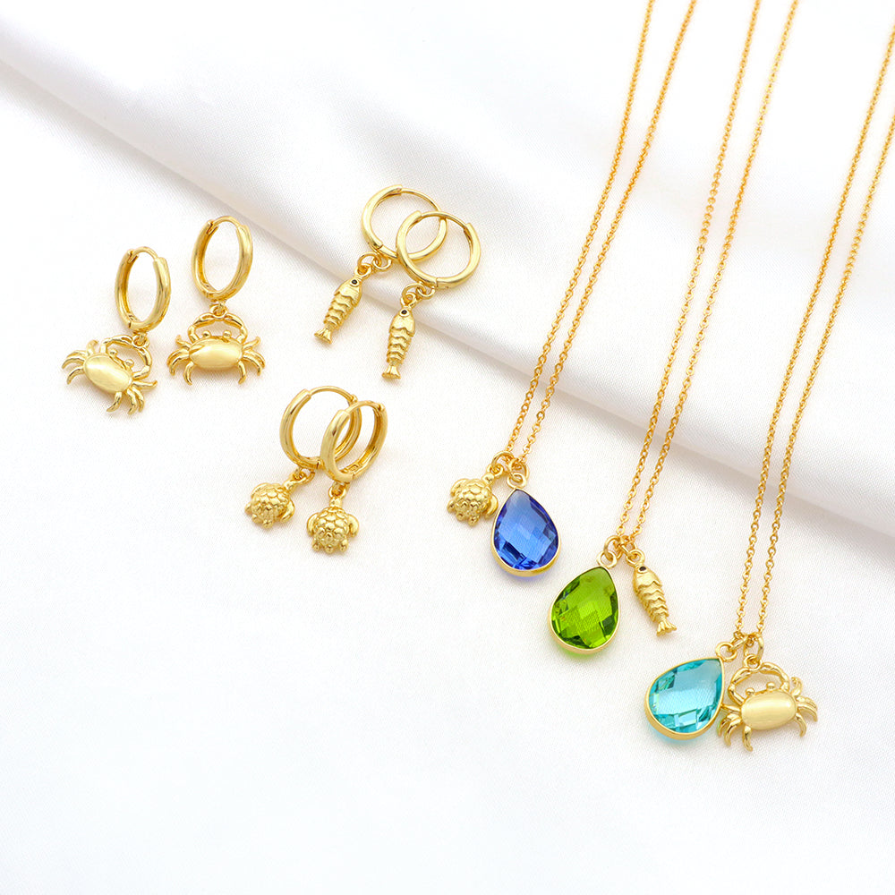 Handmade Custom Glass Crystal Pendant Necklace