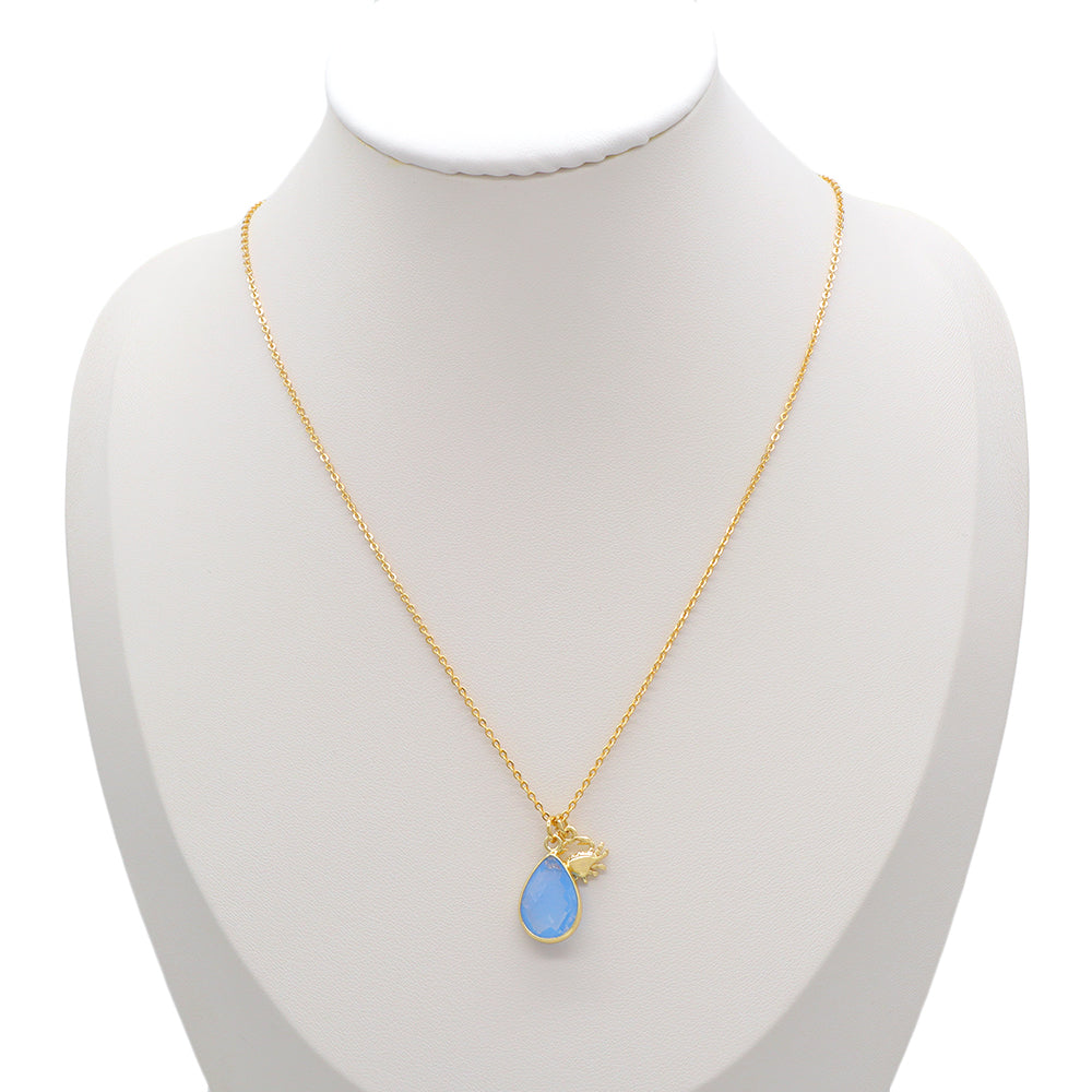 Handmade Custom Glass Crystal Pendant Necklace