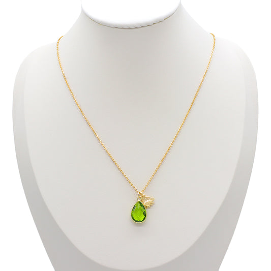 Handmade Custom Glass Crystal Pendant Necklace